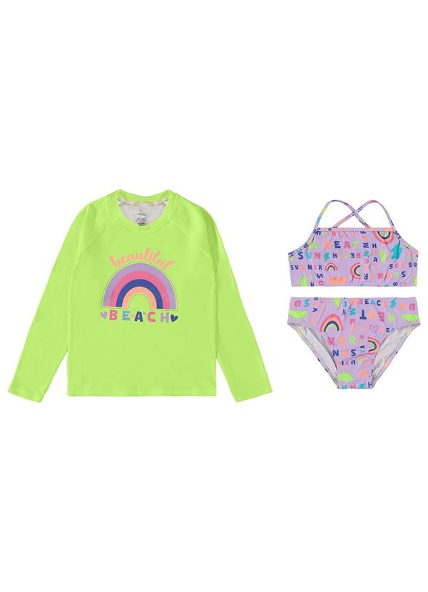 Malwee Kids - Conjunto Verde Praia Beautiful Beach Menina