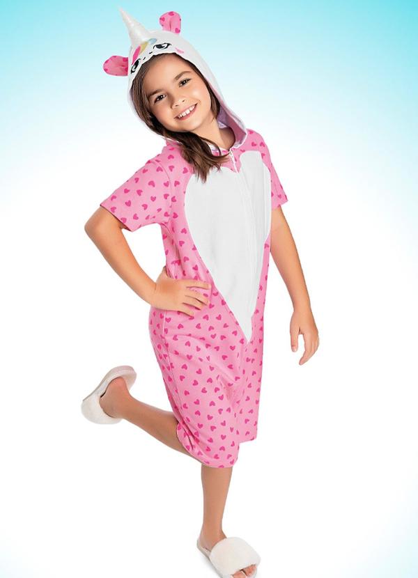 Kigurumi Unicornio Pijama Rosa Fakini Kids
