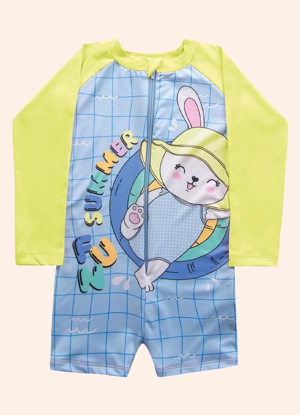 Fakini Kids - Macacao Moda Praia Amarelo