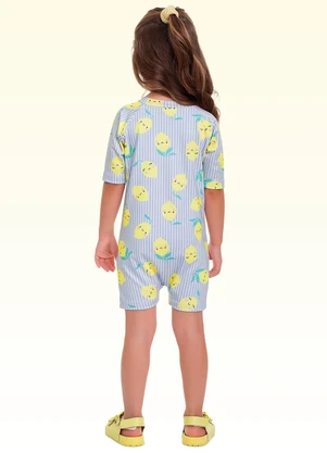 Fakini Kids - Macacão Moda Praia Azul - FAKINI KIDS
