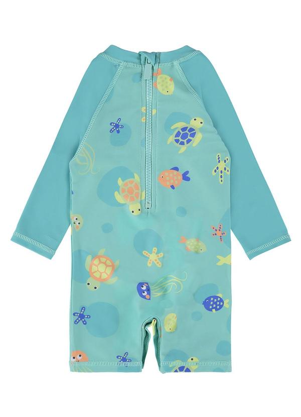 Malwee Kids - Macacão Azul Animais Marinhos Menina 2