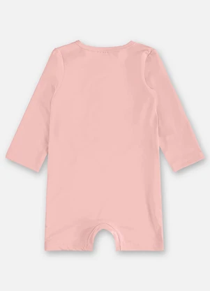 Up Baby - Macaquinho Bebê Menina Fps +50 Rosa - UP BABY