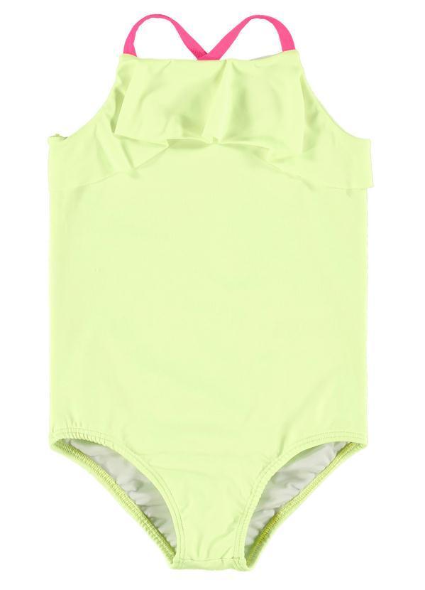 Quimby - Maiô Ciganinha Infantil Neon Fps +50 Verde