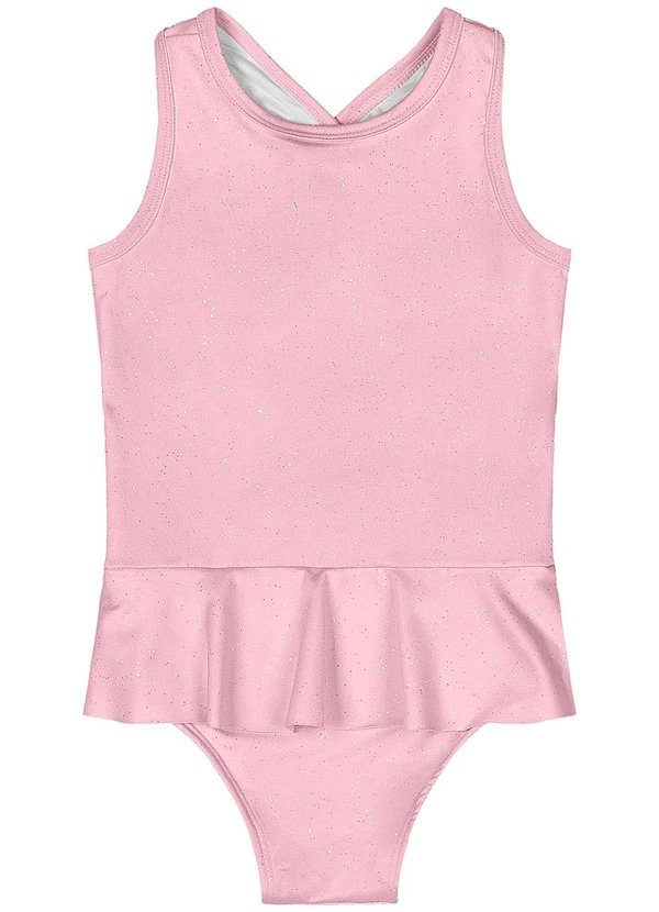 Quimby - Maiô com Glitter Fps +50 Rosa