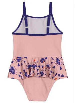 Lilica Ripilica - Maiô com Proteção Solar Infantil Rosa - LILICA RIPILICA