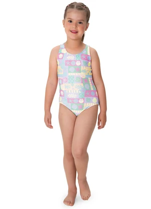 Malwee Kids - Maiô Conchas em Malha Uv Lilás - MALWEE KIDS