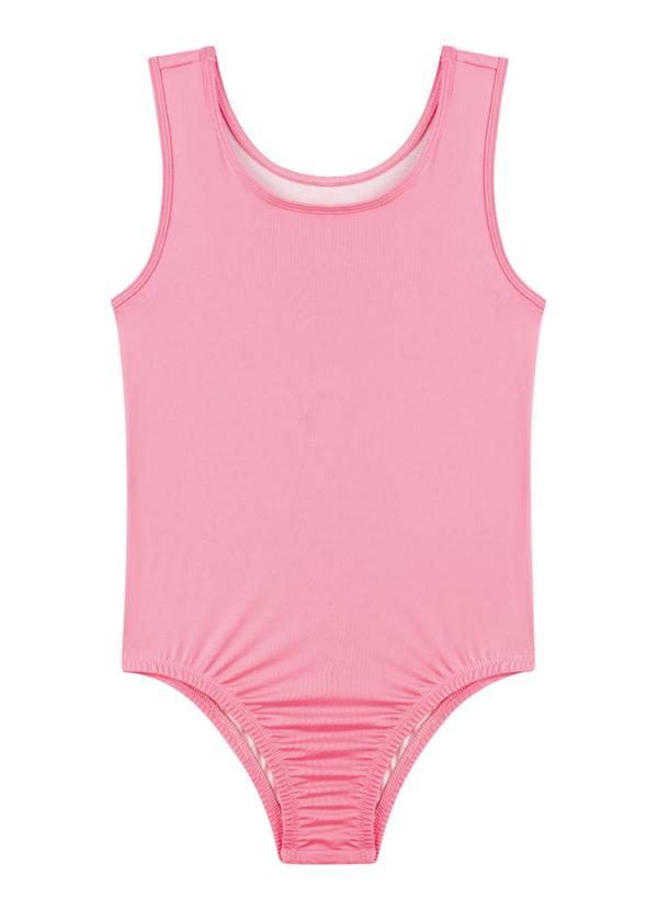 Marlan - Maiô em Malha Proteção Uv Rosa 1