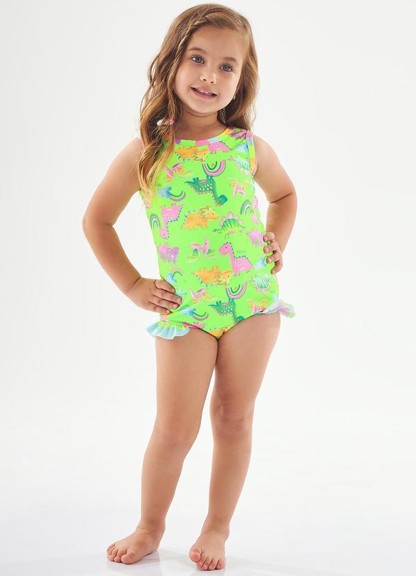 Up Baby - Maiô em Malha Sublimada Fps+50 Verde