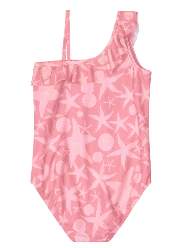 Brandili - Maiô em Malha Uv Infantil Menina Rosa 3