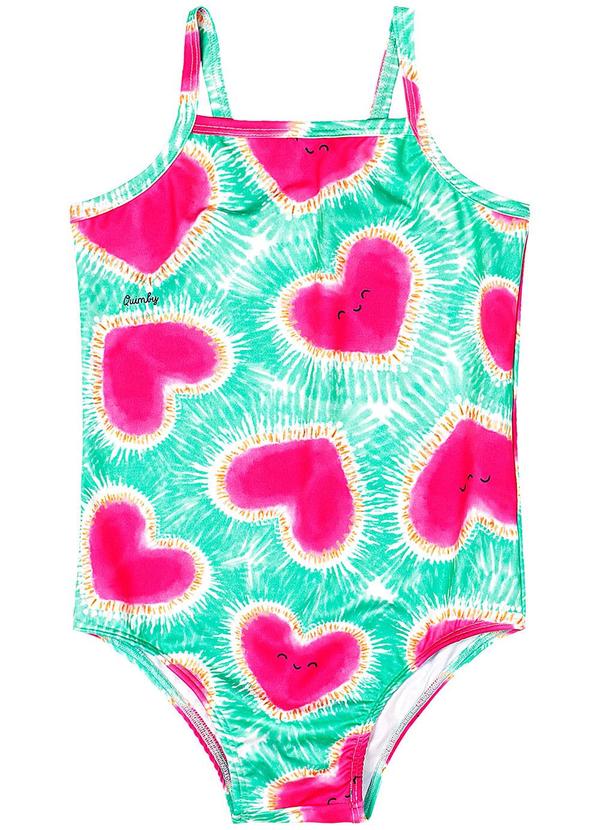 Quimby - Maiô Estampado Fps +50 Menina Azul