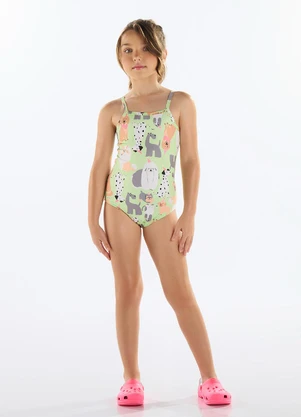 Quimby - Maiô Estampado Fps +50 Menina Verde - QUIMBY