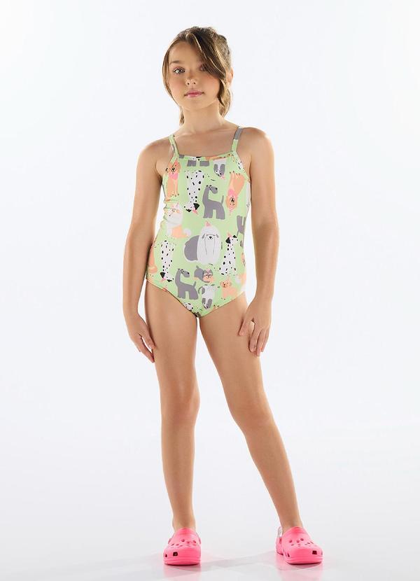 Quimby - Maiô Estampado Fps +50 Menina Verde