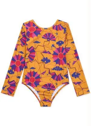 Lilica Ripilica - Maiô Infantil com Proteção Solar Laranja - LILICA RIPILICA