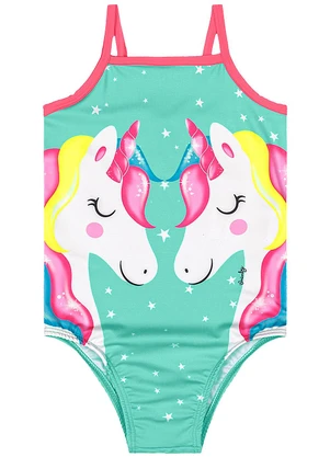 Quimby - Maiô Infantil em Malha Uv Dry Rosa - QUIMBY