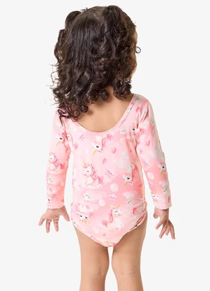 Rovi Kids - Maiô Infantil Estampado Proteção Uv Rosa - ROVI KIDS