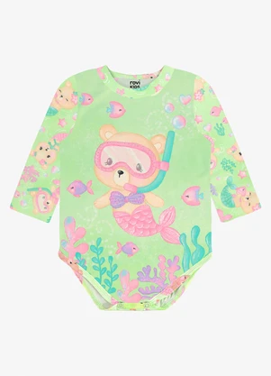 Rovi Kids - Maiô Infantil Estampado Proteção Uv Verde - ROVI KIDS