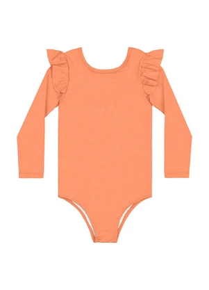 Quimby - Maiô Infantil Manga Longa Fps +50 Laranja - QUIMBY