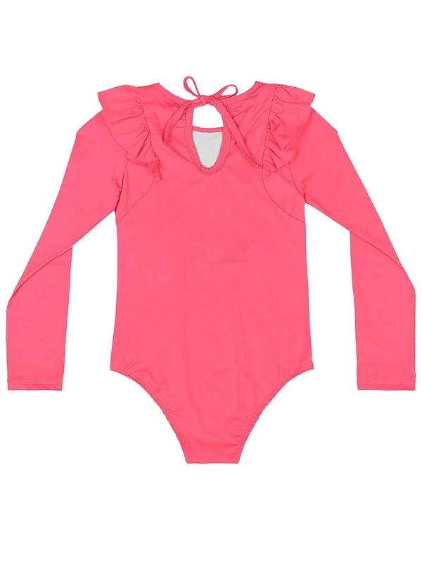 Quimby - Maiô Infantil Manga Longa Fps 50+ Rosa 2