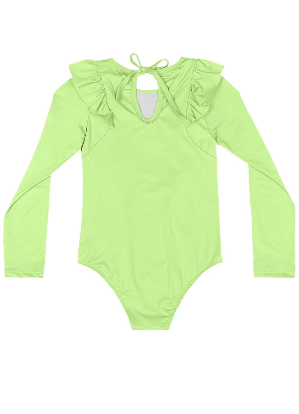 Quimby - Maiô Infantil Manga Longa Fps 50+ Verde 2