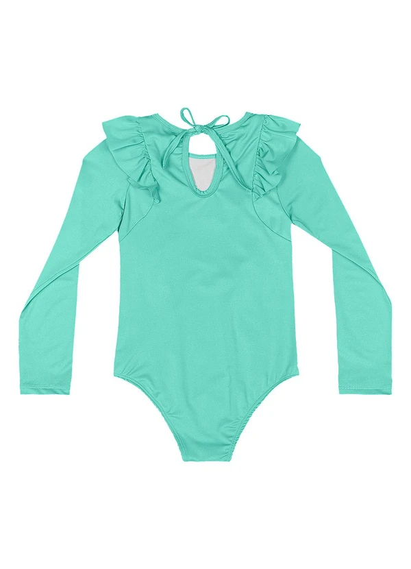 Quimby - Maiô Infantil Manga Longa Fps 50+ Verde 2