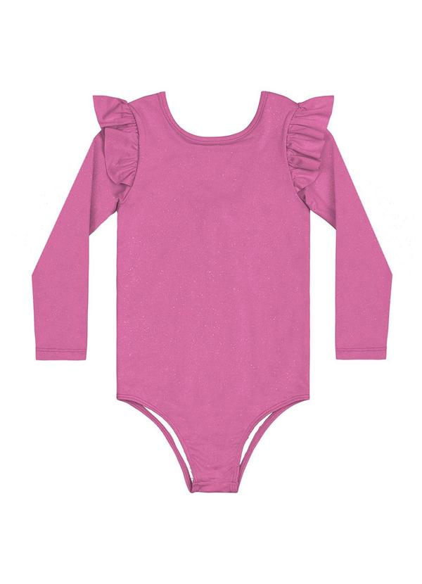 Quimby - Maiô Infantil Manga Longa Fps +50 Rosa