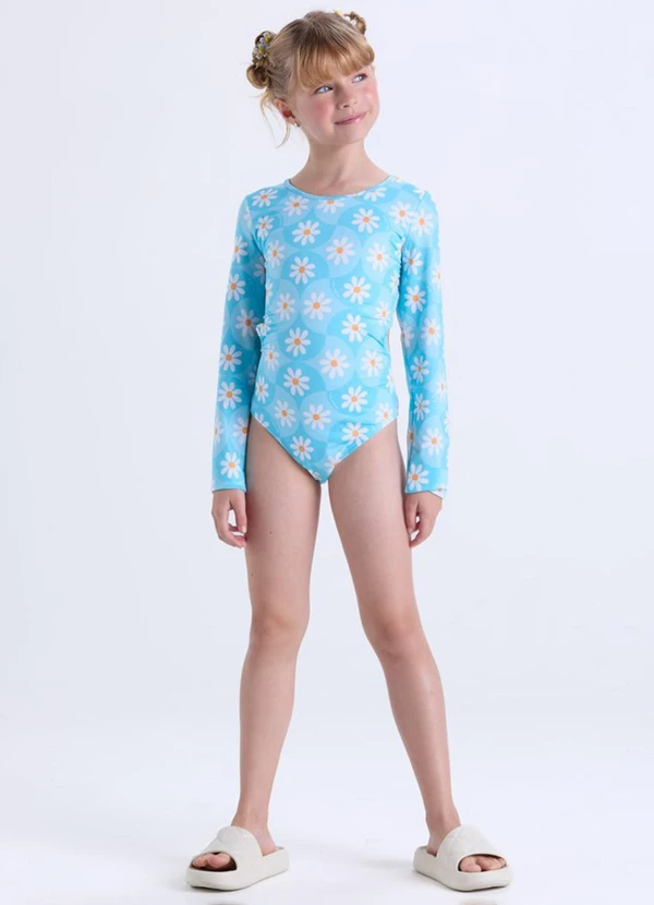 Vida Costeira - Maiô Infantil Manga Longa Uv50+ 2