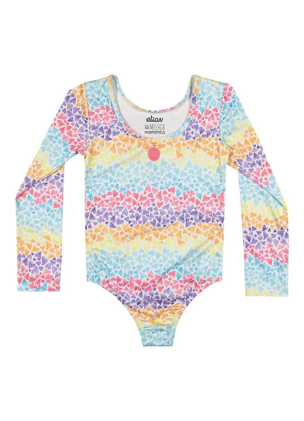 Elian - Maiô Infantil Menina Moda Praia Branco