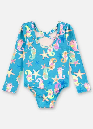 Up Baby - Maiô Infantil Poliéster Fps +50 Azul - UP BABY