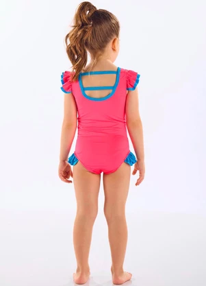 Up Baby - Maiô Infantil Poliéster Fps +50 Rosa - UP BABY