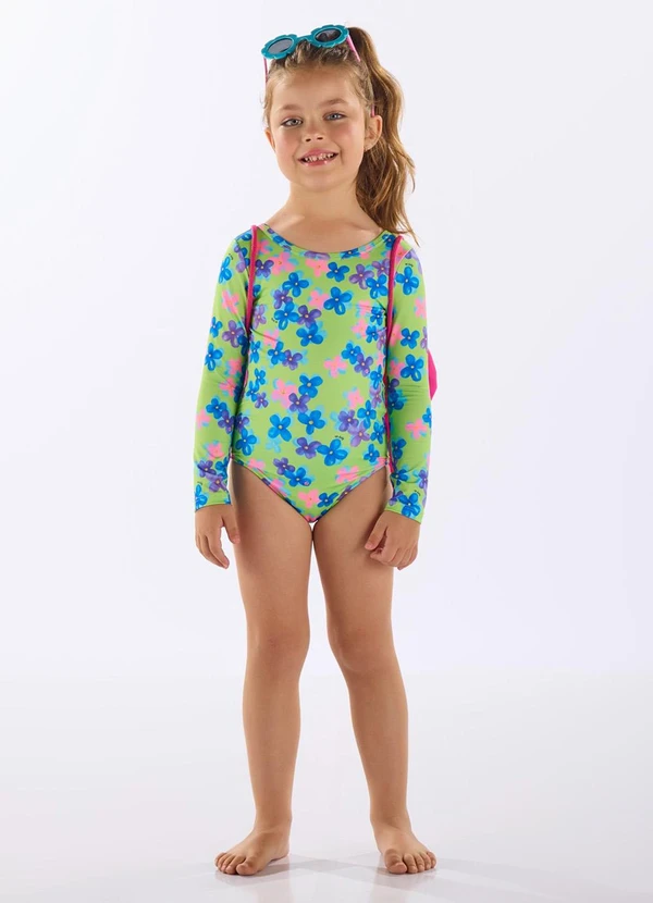 Up Baby - Maiô Infantil Poliéster Fps +50 Verde