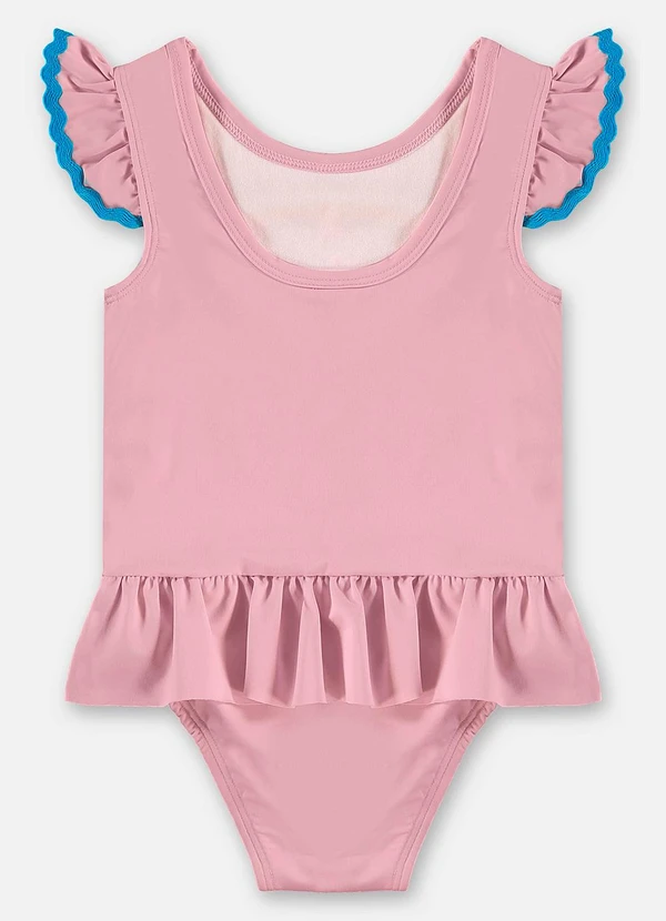 Up Baby - Maiô Infantil Poliéster Uv Fps +50 Rosa 5