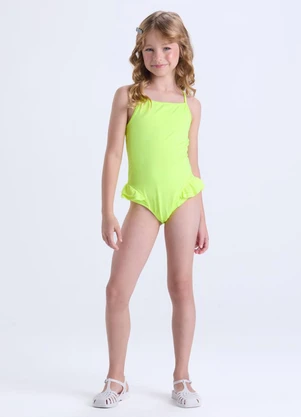 Vida Costeira - Maiô Infantil Uv50+ Amarelo - VIDA COSTEIRA