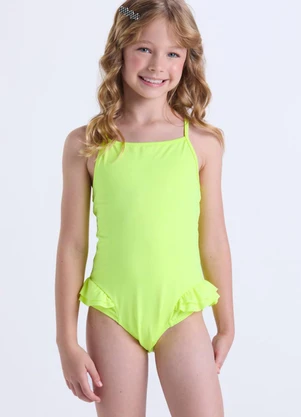 Vida Costeira - Maiô Infantil Uv50+ Amarelo - VIDA COSTEIRA