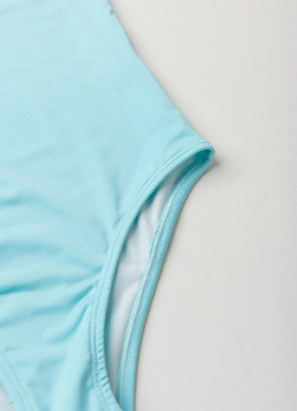 Vida Costeira - Maiô Infantil Uv50+ Azul Claro 6