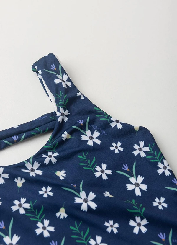 Vida Costeira - Maiô Infantil Uv50+  Azul Escuro 5