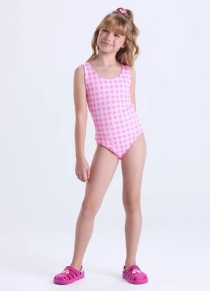 Vida Costeira - Maiô Infantil Uv50+  Rosa - VIDA COSTEIRA