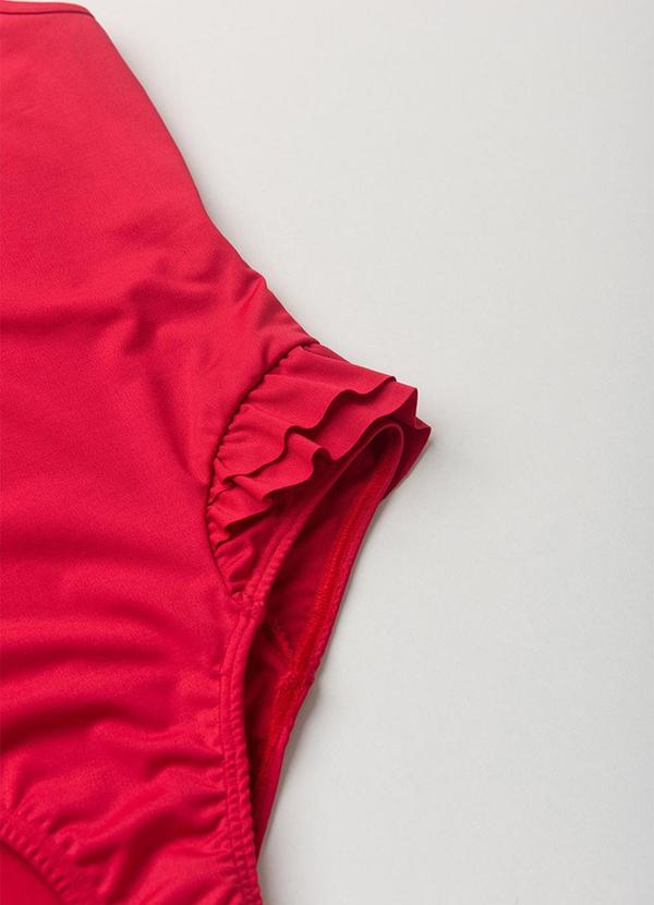 Vida Costeira - Maiô Infantil Uv50+  Vermelho 4