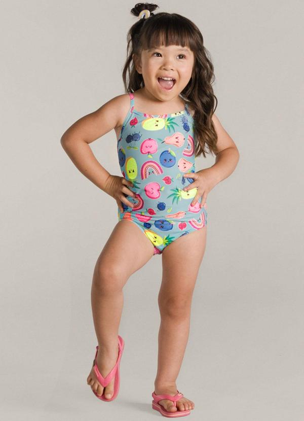 Brandili - Maiô Menina em Malha UvAzul 1