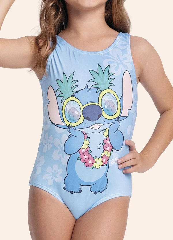 Fakini Kids - Maio Moda Praia Lilo & Stitch Azul 4