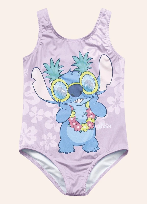 Fakini Kids - Maio Moda Praia Lilo & Stitch Roxo