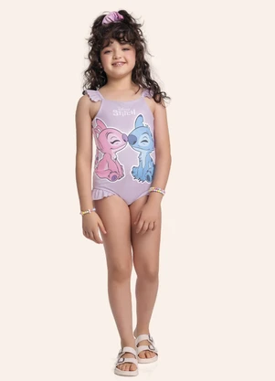 Fakini Kids - Maio Moda Praia Lilo & Stitch Roxo - FAKINI KIDS