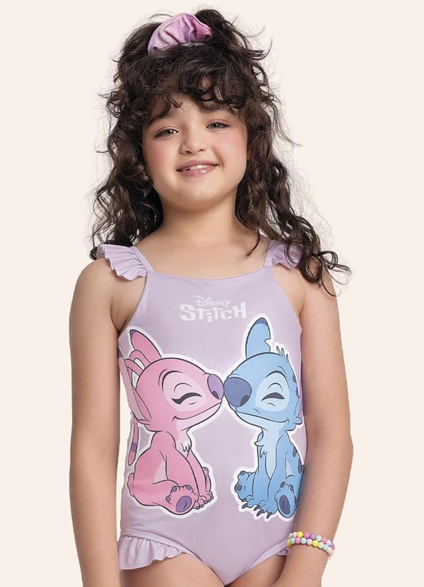 Fakini Kids - Maio Moda Praia Lilo & Stitch Roxo 3