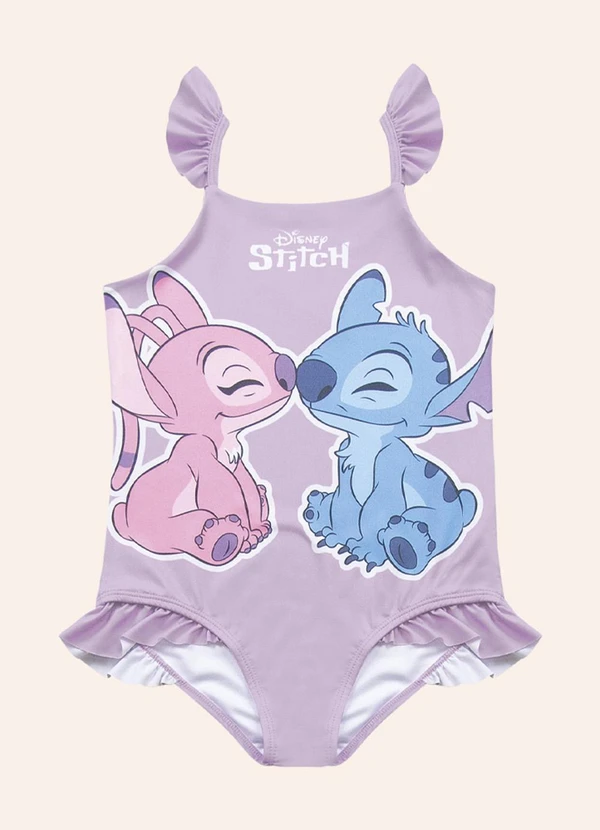 Fakini Kids - Maio Moda Praia Lilo & Stitch Roxo 5