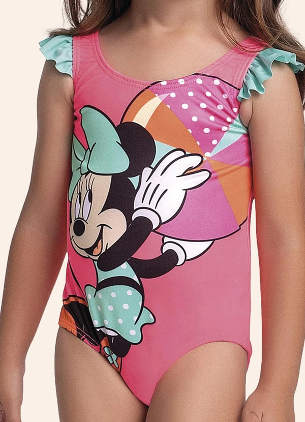 Fakini Kids - Maio Moda Praia Minnie Rosa 3