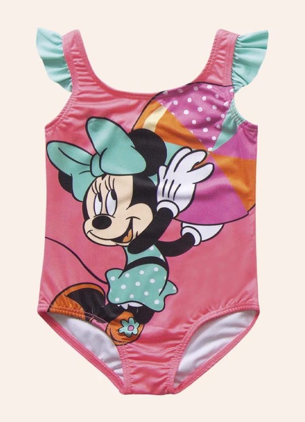 Fakini Kids - Maio Moda Praia Minnie Rosa 4