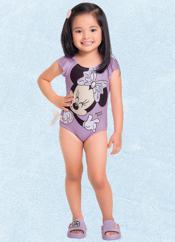 Fakini Kids - Maio Moda Praia Minnie Roxo