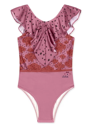 Lilica Ripilica - Maiô Poás Infantil Feminino Rosa - LILICA RIPILICA