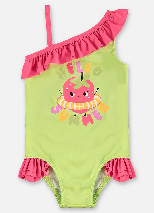 Up Baby - Maiô Poliéster Fps +50 Infantil Verde 3