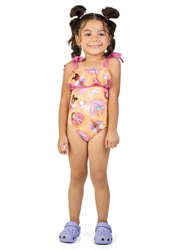 Marlan - Maiô Proteção Uv Splash de Alegria Laranja