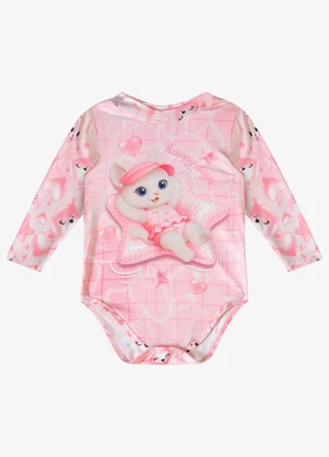 Rovi Kids - Maiô Verão Menina com Strass Rosa - ROVI KIDS